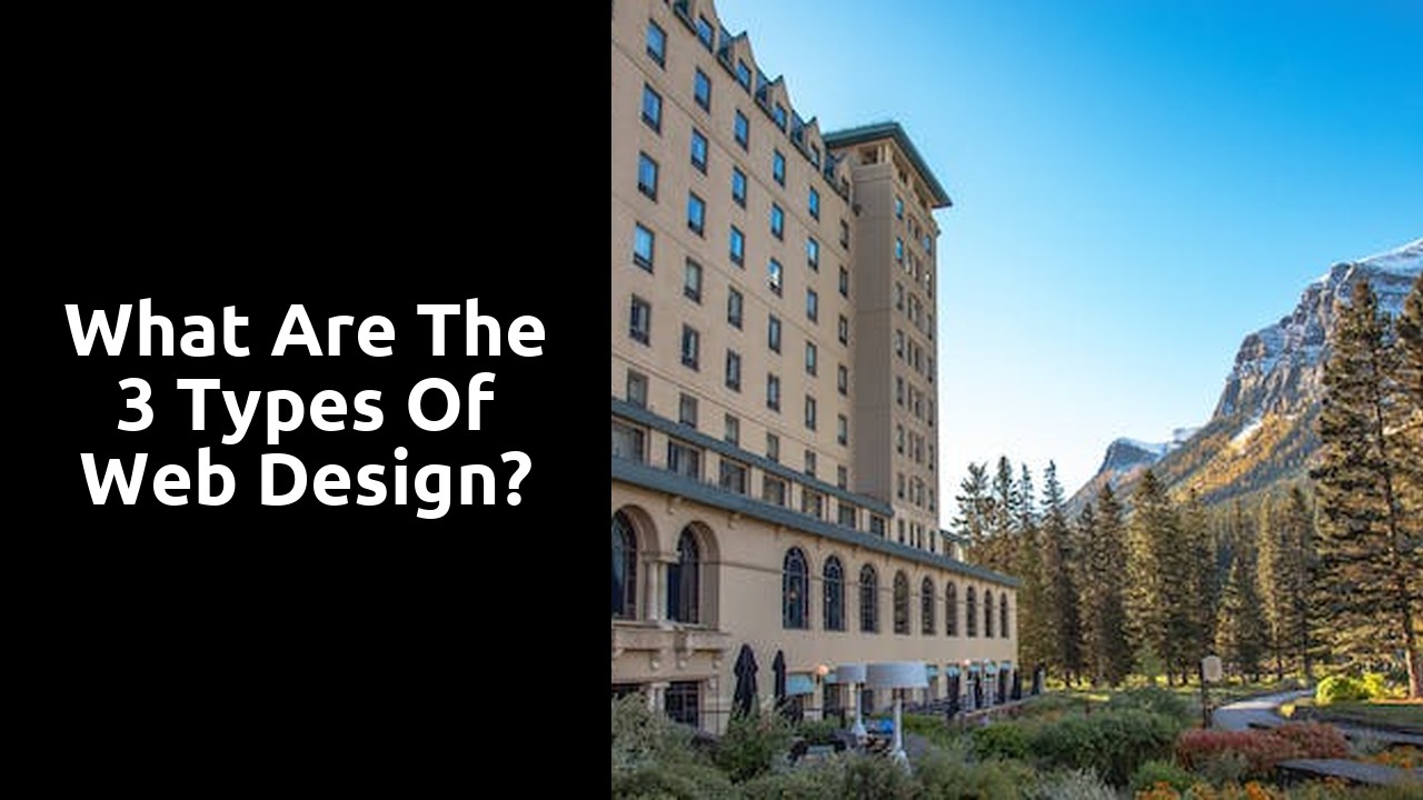 What are the 3 types of web design?
